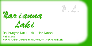 marianna laki business card